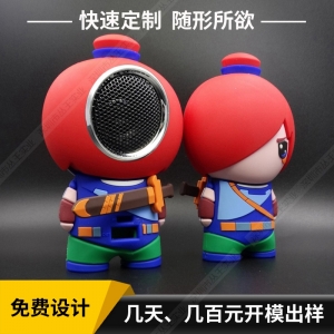 卡通音箱设计 促销礼品蓝牙音箱定制 动画人物动画软胶创意蓝牙音响厂家